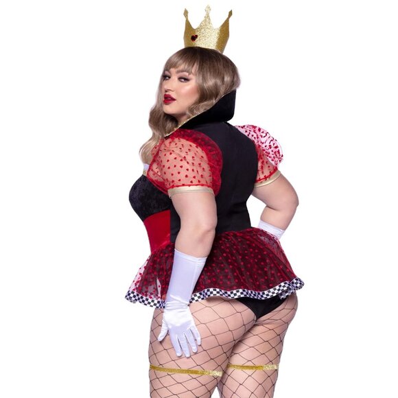 Plus Ravishing Red Queen Costume - Picture 2 of 2